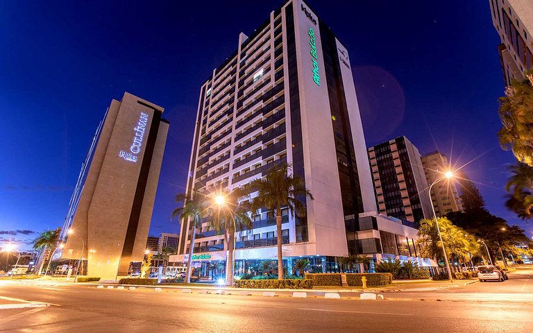 Flat Confortável no Hotel Athos Bulcão Executive Asa Norte
